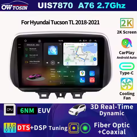 FYT7870 Android Car Radio Multimedia Video Player For Hyundai Tucson TL 2018-2021 GPS Navigation Aut