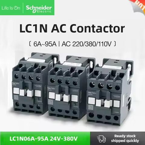 Schneider Electric LC1N AC Contactor 220V LC1N12-10 1810 3210 LC1N3810 LC1N3801 Three-Phase 24V 48V 