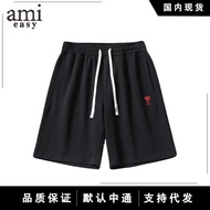 AMI&EASY Street Wear Hot-selling Love Embroidered Cropped Pants Shorts Men Summer Quick-Drying Sport