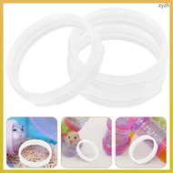 8 Pcs Cage Tunnel Replacement Connectors Hamster Fittings 6.00X6.00X1.30CM White ABS  zhiyuanzh