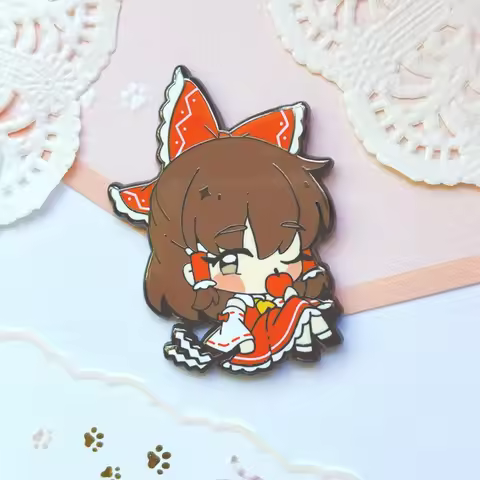 Touhou Project Bad Apple Reimu & Marisa Hard Enamel Pin