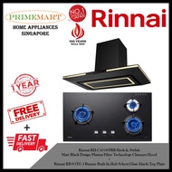Rinnai RH-C1059-PBR Chimney Hood + RB-93TG 3 Burner Built-in Hob *BUNDLE - FREE DELIVERY *INSTALLATI