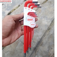 JAPANESE red hexagonal ball set 1.5-10mm 9 pieces TLC-S9NRE EIGHT