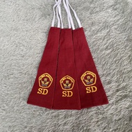 Paket Hemat 10 Pcs Topi SD SMP SMA SMK Topi Sekolah Seragam Sekolah Logo Bordir