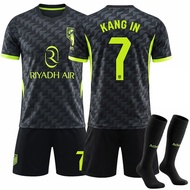 Adults and Kids Football Kits Atletico Madrid away jersey Lee Kang-in  Alvarez football jersey set W