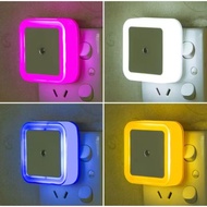 Auto Sensor LED Night Lamp Automatic Light Control Sensor Auto On Off Bedroom Wall Mounted Night Lig