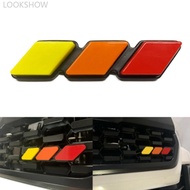 LOOKSHOW Car 3 Grille Badge Sticker For Toyota Tacoma 4Runner Tundra Decals Car Styling A1I4