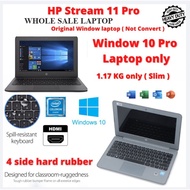HP STEAM PRO 10 ORIGINAL Window 10 Pro Laptop Intel Celeron 4GB Ram 64GB SSD HDMI Slim Business Lapt