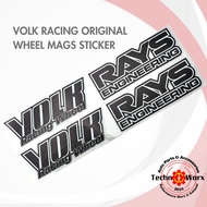 VOLK RACING ORIGINAL STICKER decal emblem mags te37 wheel car universal high quality japan