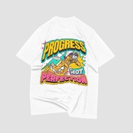 230gsm Progress Not Perfection Oversized T-Shirt Cotton