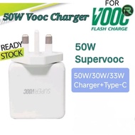 Super Vooc 80W 65W 33W 30W 20W Charger For Oppo Realme OnePlus Type-C Micro USB Cable