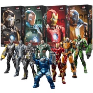 ZD Toys Iron Man MK35 Red Snapper Action Figure Iron Man Mk41 Mk47 Tank MK24 MK22 1/10 Skala Koleksi