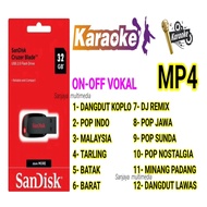 FLASHDISK 32GB MP4 ISI CLIP KARAOKE POPULAR VIDEO BISA TV ANDROID MOBIL