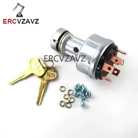 PC200 Key Ignition Switch 6 Pin 08086-10000 08086-00000 22B-06-11910 for Komatsu PC200-1 PC200-2 PC2