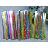 Set of 5 iridescent star folded paper blisters