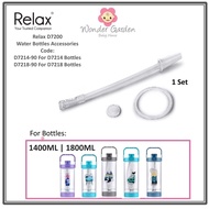 RELAX D7200 SERIES WATER BOTTLE ACCESORIES (REPLACEMENT STRAW FOR D7214 & D7218 WATER BOTTLES)