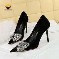 Fashion High-Heeled Shoes Pumps with crystal butterfly decoration High Heels Stiletto Party Women Sh