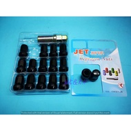 SPORT RIM NUT BLACK COLOUR M12x1.25