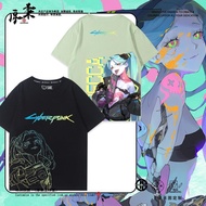 2025 Cyberpunk 2077 Edge Walker Lucy Rebecca Street Wear Joint Short-Sleeved T-Shirt Summer Male Cou