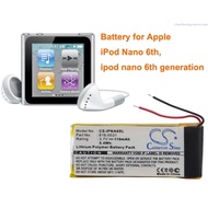 Cameron Sino  110mAh Media Player Battery 616-0531 for Apple iPod Nano 6th, ipod nano 6th generation