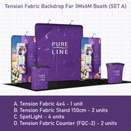 Trade Show Booth Display Kit for 3Mx6M Booth backdrop exhibition booth
