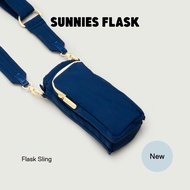 Sunnies Flask Sling (Nylon Water Bottle Carrier Bag with Shoulder Strap)