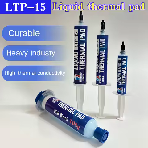 LTP-15 Liquid Thermal Pad 10g 20g 30g 50g 100g Blue 15.8W/mk Thermal Compound for CPU GPU Laptop PS5