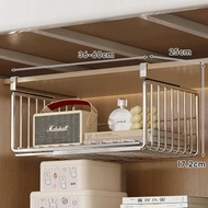 全城熱賣 - 桌下收納掛籃 桌面宿舍好物衣櫃 分層架 櫃下掛籃 床頭下鋪懸掛置物架