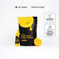 El Nahl™ Lemon Infused 100% Pure Black Seed Honey Sachets (15g x 15 sachets per pouch)