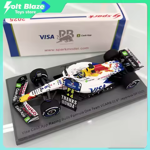 Spark 1/43 Scuderia AlphaTauri F1 RB02 Isack Hadjar Pirelli Tag Japanese GP Car Model Limited Editio