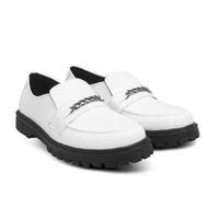 Hertz - Men's Loafers H 4371 Hertz Brand Formal Shoes for School, College, Work, Events, Quality Whi