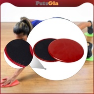 [PETSOLA] 2 Pieces Core Sliders Exercise Gliding Discs Fitness Sliders Ab Pads Sliding Discs Lightwe