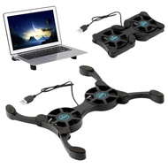 Notebook Computer Stand Foldable Dual Fans Cooling Pad Mini Cpu Cooling Gaming Cooling Fan Hot Selling Fan Cooler b Port