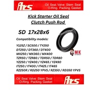 17x28x6 ARS OIL SEAL Kick Starter Shaft Yamaha Y125z TDR TZR Clutch Push Rod YZ MX IT DT RD RZ TY SC