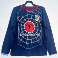 arsenal jersey jersey bola Versi semula musim 2004-05 Atletico Madrid, jersi retro lengan panjang, s