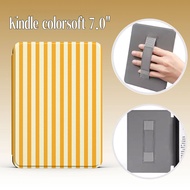 Stripe Case With Hand Strap For Kindle Paperwhite 6 2024 12th Gen 7.0 inch Kindle colorsoft 7.0"Kobo