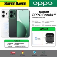 OPPO Reno 14 5G (256GB + 12GB RAM) IP69 Supervooc Charger 6000mAh | Original Oppo Product Malaysia