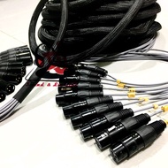 dây cáp line 10 đường dài 14m dây tín hiệu âm thanh chân đế micro đứng jack micro vỏ micro loa lg pk