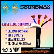 Audio Speaker Cable 4x2.5mm Soundmax 4-pack Fiber Cable 100meter Length