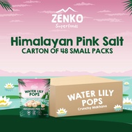 ZENKO Superfoods - Water Lily Pops - Himalayan Pink Salt 48 small packs (Healthy Snack, Halal)