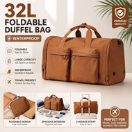 32L Travel Bag Foldable Duffel with Dry/Waterproof Sport Bag Wet Zones Large Capacity Luggage Weeken
