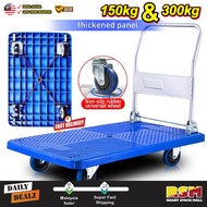 Foldable Handle Platform Trolley 360 Rotation Wheel Moving Items Push Cart Transport Hand Truck / Troli Letak Barang