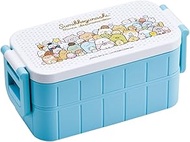 Skater YZW3AG-A Bento Box, 20.3 fl oz (600 ml), Antibacterial, 2-Tier, For Women, Sumikko Gurashi, Atsumaru, Made in Japan