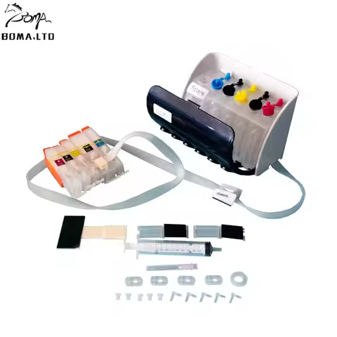 5Color PGI-150 CLI-151 Bulk Continuous Ink Supply System For CANON MG7510 MG7710 MX721 MX921 IP7210