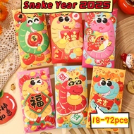 Angpao Packet Snake Year CNY 2025 Red Packet Angpau Happy Chinese New Year Angpow Envelope Money Bag