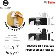 Timemore - C3s pour Over Set (C3s Chestnut Grinder + Fish 03 kettle/Fish Youth + Coffee Pot + Drippe