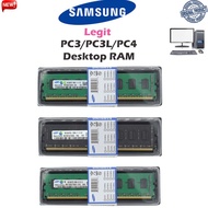 Samsung RAM DDR3 DDR4 4GB 8GB 1333/1600/2133/2400/2666MHz Desktop PC3 PC4 Memory stick