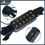 {Moon Musical} Mugig Clip on Pickup Acoustic Electric Guitar Transducer 12 Hole Transducer Amplifier Acoustic Guitar Bass Pickup