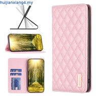 For Samsung Galaxy A06 A016 A55 A36 S24 S25 Ultra S25+ Pressed Grid Flip Stand Leather Wallet Case C