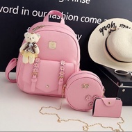 Korean Style Fashionable Mini Backpack for Children Princess Style Kids' And Girl's Cute Leather Backpack Girl's Fashionable Casual Bag